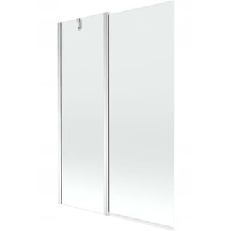 Desconocido Desconocido - Mampara De Ba&ntilde;era 2 Hojas Vidrio Transparente, 120x150 Cm, Perfil Cromo