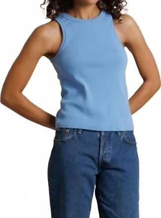 perfectwhitetee Daphne Tank Top In Pacific