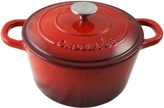 Crock-pot 5 Quart Round Enameled Cast Iron Dutch Oven in Red at Nordstrom
