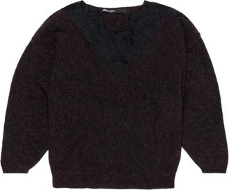 Bimba & Lola lace-insert sweater - Purple