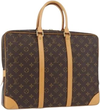 Louis Vuitton Pre-owned Handbags, female, Brown, Size: ONE SIZE Pre-owned Monogram Canvas Business Bag