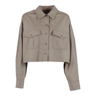 Max Mara Camicia Accenni - female - Weekend Max Mara - Light Jackets - Beige - M - Jackets
