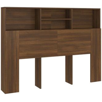 vidaXL Mueble Cabecero Color Roble Marr&oacute;n 140x19x103,5 Cm Vidaxl