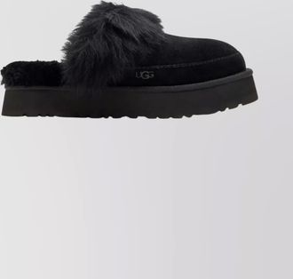 UGG leather disquette chalet slippers