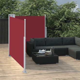 Berkfield Home Retractable Side Awning Red 100x600 cm