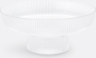 La Redoute Interieurs Fruitschaal in geribbeld glas, Stria