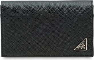Prada Prada Saffiano lederen kaarthouder