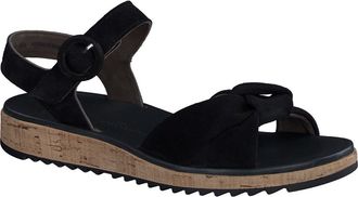 Paul Green Trento Ankle Strap Platform Sandal in Black Suede at Nordstrom, Size 10.5Us