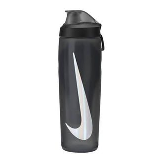 Nike sportbidon Refuel met afsluitbare dop 710 ml zwart/wit
