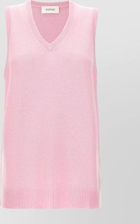 Sportmax ribbed sleeveless v-neck vest