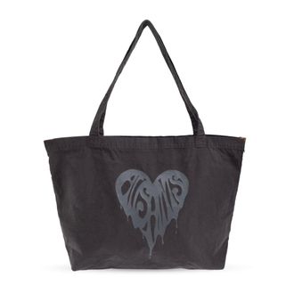 AllSaints Tote Bags, male, Gray, Size: ONE SIZE Trip Cotton Tote Bag