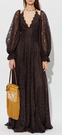 Etro Lace Dress, Womens, Brown