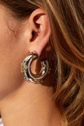 Marni Hoop Earrings, Womens, Silver
