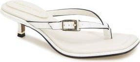 Kenneth Cole Gillie Kitten Heel Slide Sandal in Cream Croco at Nordstrom Rack, Size 7.5