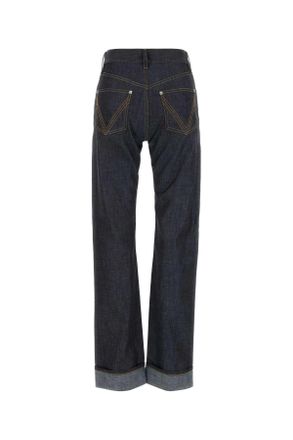 Bottega Veneta Womens Denim Jeans Denimindigo Exterior: Cotton