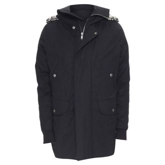Rick Owens 2019 Larry Jumbo Parka chained goose down padded puffer IT40 S