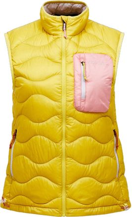 Peak Performance Womens Helium Utility Down Vest Yellow XS