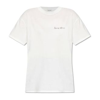 Anine Bing T-Shirts, female, White, M, Walker Tee Lyrics