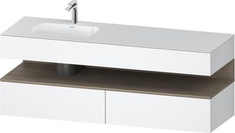 Duravit Qatego Lavabo Encastrado Con Base De Lavabo Consola, - Duravit