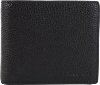 Trussardi Grain Leather Wallet - unisex - Portefeuilles - Zwart - ONE Size - Leer - Accessoires