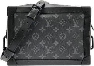 Louis Vuitton Tweedehands Canvas Louis Vuitton tassen - Dames - Vintage Schoudertas - Zwart - ONE Size - Vintage