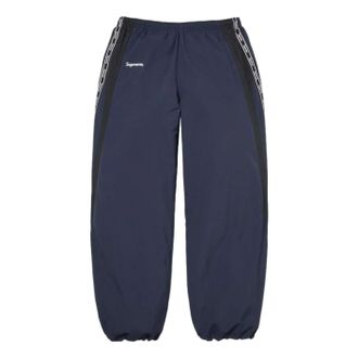 SUPREME SS26 Logo Taping Track Pant Navy SUP-SS26-266-NVY