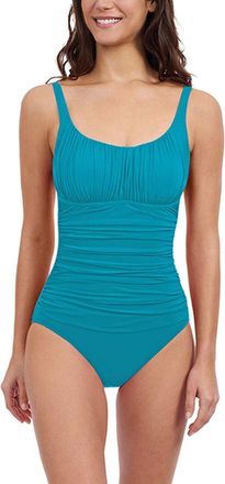 Gottex Profile By Gottex Tutti Frutti Scoop Neck Shirred Bust Swimsuit