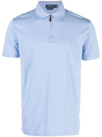 Polo Ralph Lauren short-sleeve cotton polo shirt - men - Spandex/Elastane/Cotton - M - Blue