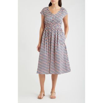 Nic+Zoe Dierdre Print Midi Dress in Pink Multi at Nordstrom, Size Petite P