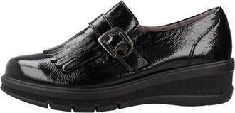 Pitillos Abotinado Flecos - Dames - Sleehakken - Zwart - 39 EU - Leer - Schoenen