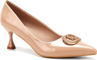 Unze Women MWINYI Comfort Court Shoes UK Size 3-8 Nude