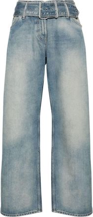 Acne Studios low-rise wide-leg jeans - women - Cotton - 42 - Blue