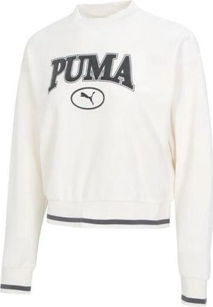 Puma (WMNS) PUMA Logo Sweatshirt White Black 623597-65