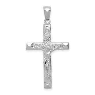 Diamond2Deal 14k Gold Crucifix Pendant