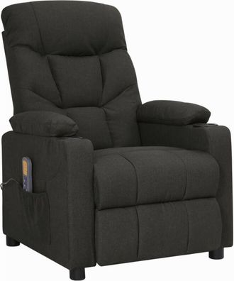 vidaXL Sill&oacute;n De Masaje Elevable Tela Negro Vidaxl