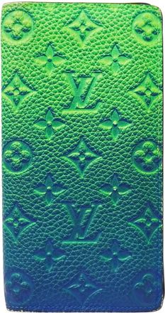 Louis Vuitton Blue Vert Long Wallet (Bi-Fold) (Pre-Owned)