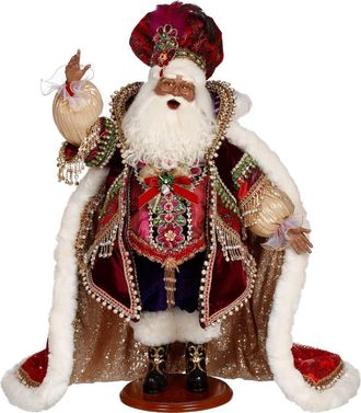 Mark Roberts African American Christmas Jewel Santa in Burgundy at Nordstrom