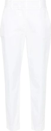 Eleventy Elegante witte broek New York Style - Dames - Slim Fit Broeken - Wit - L - Katoen - Broeken