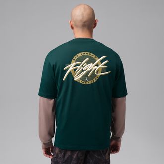 Nike Jordan Mens Jordan Flight T-Shirt in Green | IF3067-378