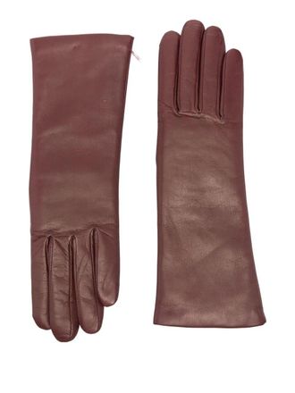 Agnelle Christina Nappa Leather Cashmere Gloves
