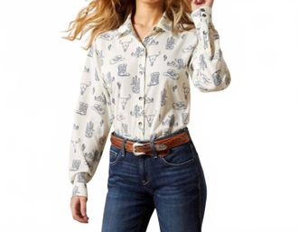 Ariat Homestyle Button Up Shirt In Deserted Print