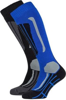 Falcon skisokken Victor - 2 paar kobaltblauw/zwart