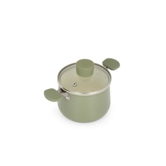 KASANOVA Casseruola alta 13 cm Mini Fantasy con coperchio verde