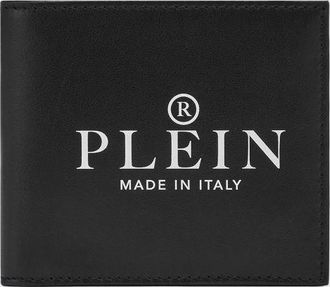 Philipp Plein Portafoglio bi-fold con stampa logo