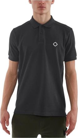 Mastrum Zwarte Piqu&eacute; Polo Shirt Korte Mouw - Heren - Polos - Zwart - S - Katoen - Tops