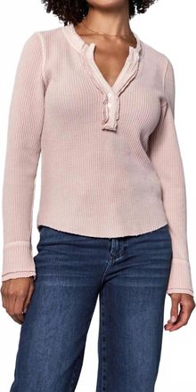 Dear John Denim Luna Long Sleeve Top In Sepia Rose