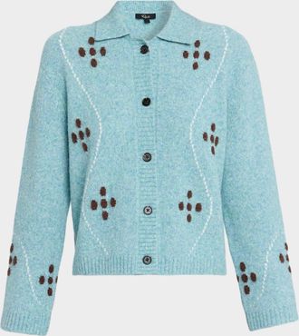 Rails Luisa Collared Wool-Blend Cardigan