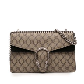 Gucci Pre-owned Gucci Medium GG Supreme Dionysus Shoulder Bag 400249 48662