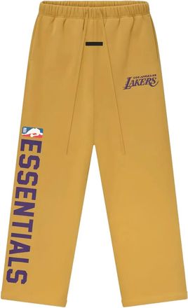 Fear of God Pantaloni con coulisse e grafica - Giallo