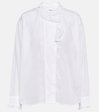 Isabel Marant Blusa Pamias in cotone con ruches